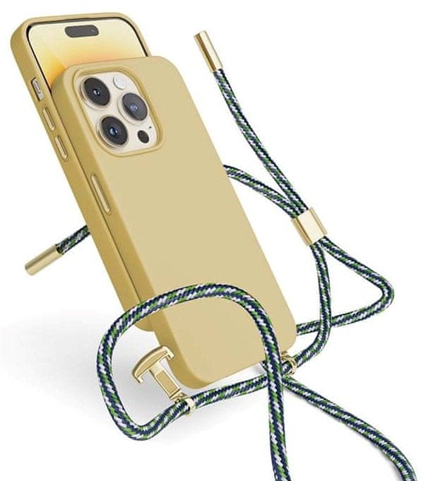 EPICO Silicone Necklace Case iPhone 14 Pro Max (6,7") 69510101700001 - piesková